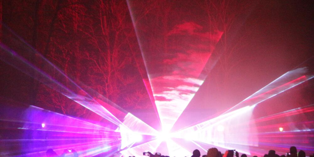 Lasershow im Kurpark